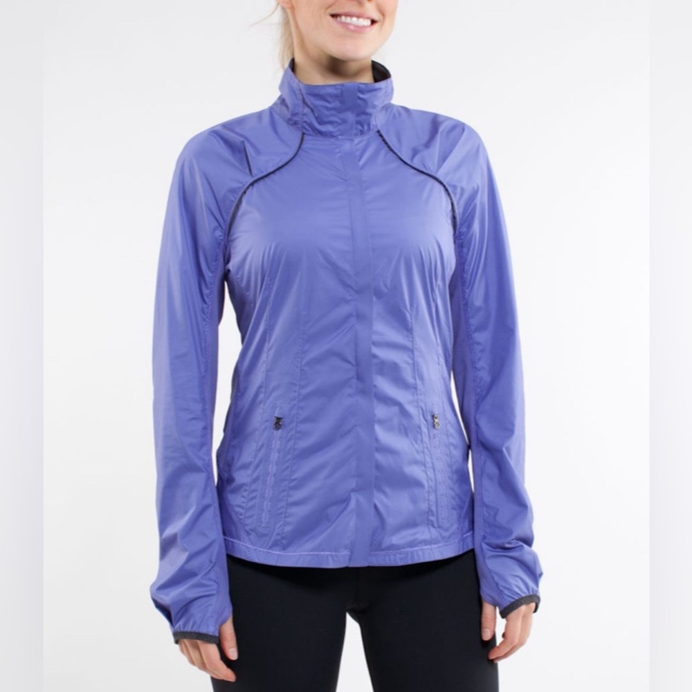 Lululemon Run Essential Jacket Persian Purple Size 4 Great condition